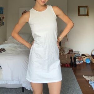 Brandy Melville White Sleeveless Dress
